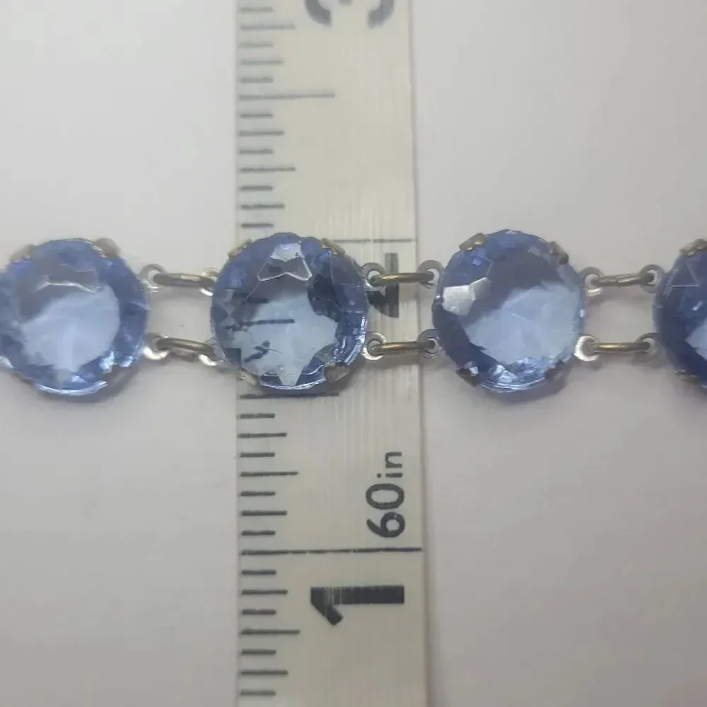 Blue Vintage Czech Glass Bracelet